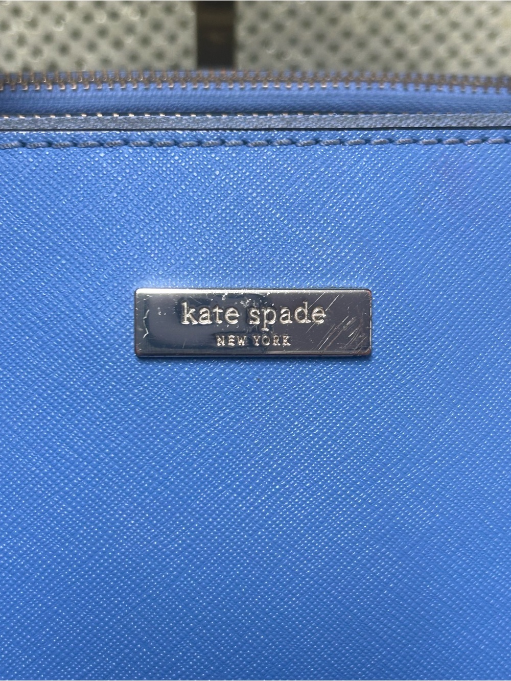 Kate Spade Laurel Way Blue and Crossbody Tote Bag Approx. 17 x 11 x 4. - Picture 9 of 9